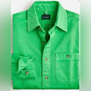 J. Crew Men’s Garment-Dyed Selvedge Twill Shirt
